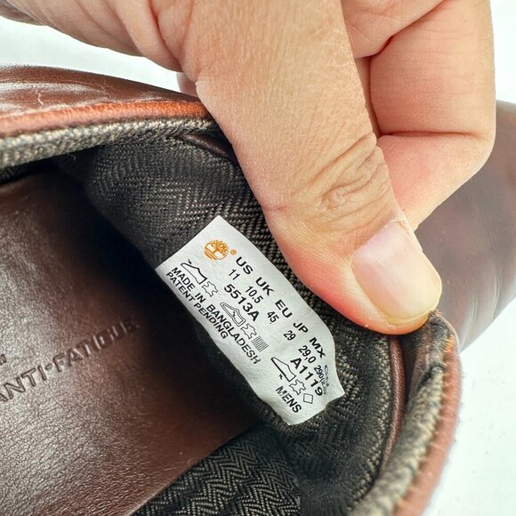 Timberland Brook Park Men Size 11 5513A Brown Leather Anti Fatigue Chukka Boot - Picture 10 of 12